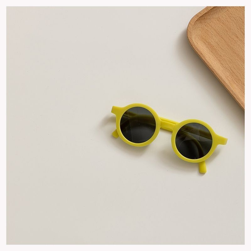 Pocket Bloom Kids Sunnies – Foldable UV400 Shades - Yellow image