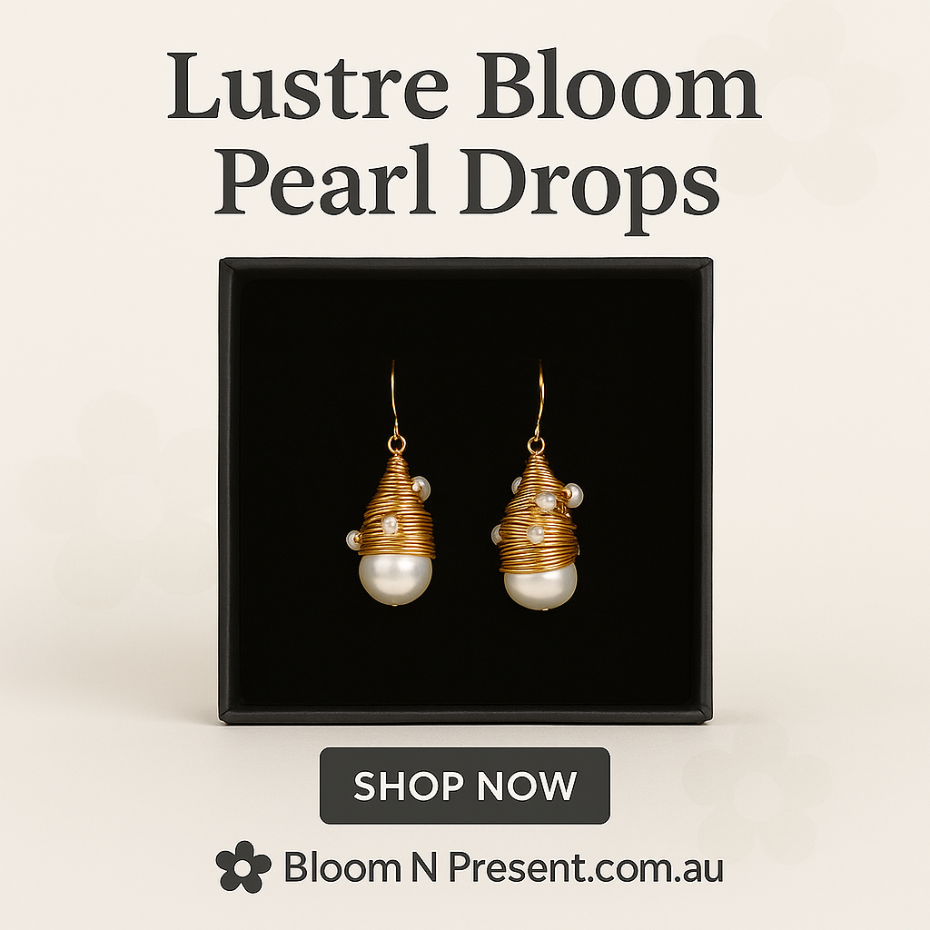 Lustre Bloom Pearl Drops – Handcrafted Elegance image 4