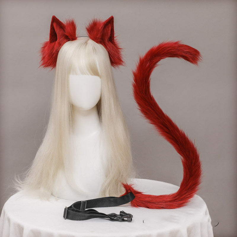 Feline Bloom Costume Set – Luxe Ears & Tail image 1