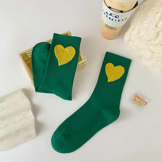 Sweetheart Bloom Socks – Soft Cotton Hearts image 0