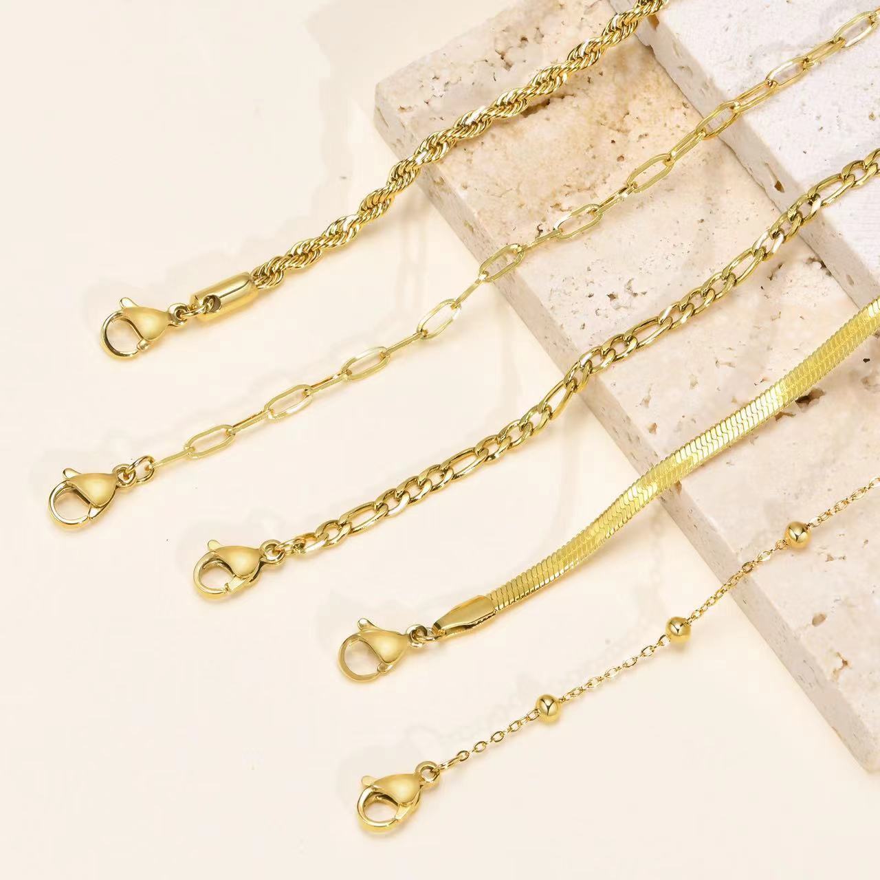 Mix & Match Bloom Gold Bracelets - Tarnish-Free Gold Bracelet – Non-Fading Everyday Luxury image 6