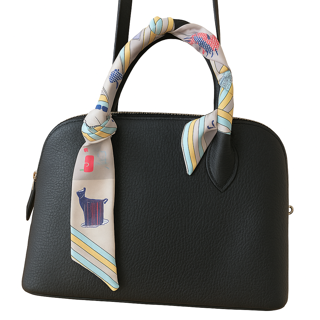 Bloom Luxe Bowler – Genuine Cowhide Bag image 0