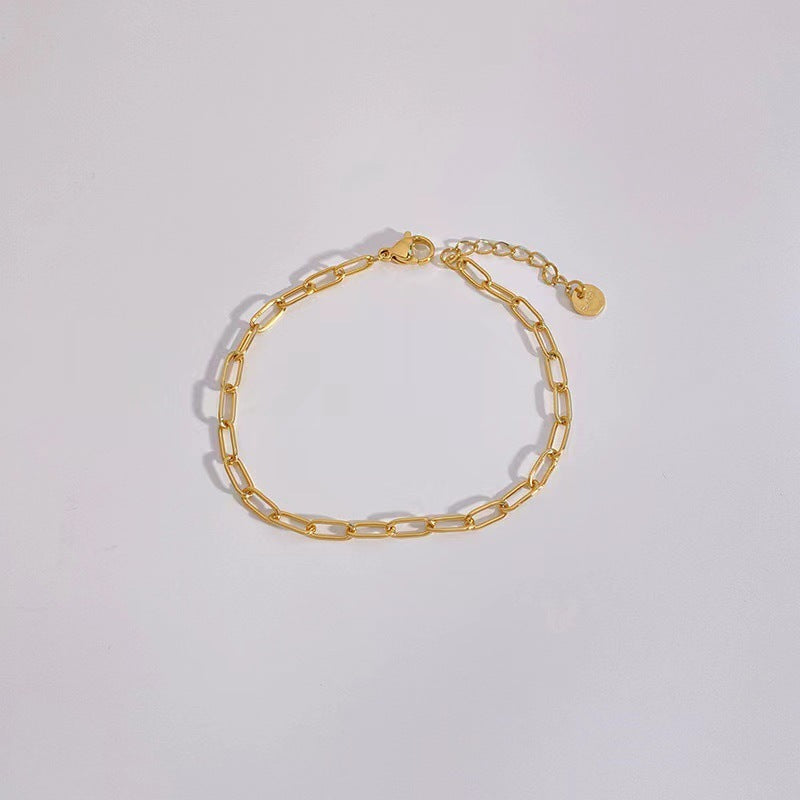 Mix & Match Bloom Gold Bracelets - Tarnish-Free Gold Bracelet – Non-Fading Everyday Luxury - Clip Bracelet image