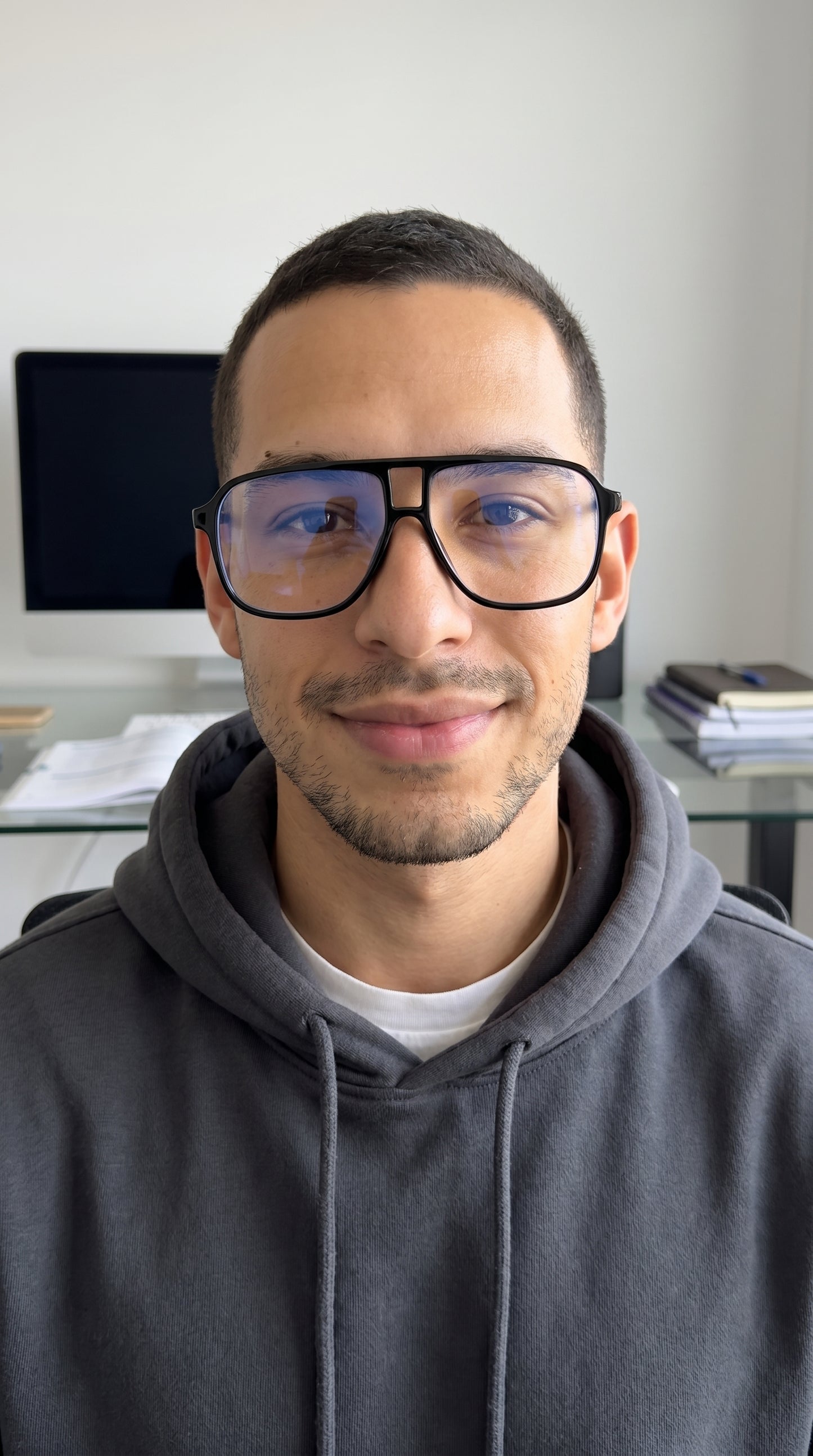Bloom Blue Blocker Retro Glasses — Double-Beam, Anti-Glare