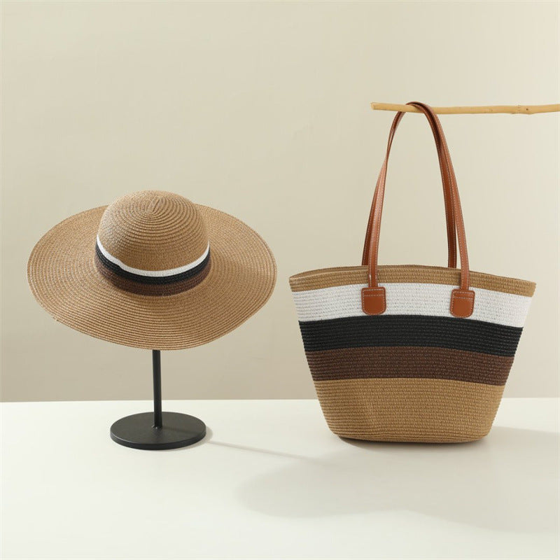 Coastal Dream Duo – Straw Hat & Tote image 1
