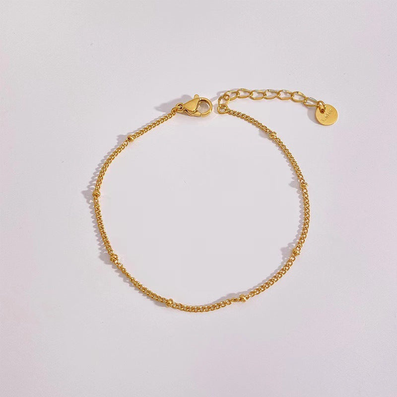 Mix & Match Bloom Gold Bracelets - Tarnish-Free Gold Bracelet – Non-Fading Everyday Luxury - Clip Beads Bracelet image