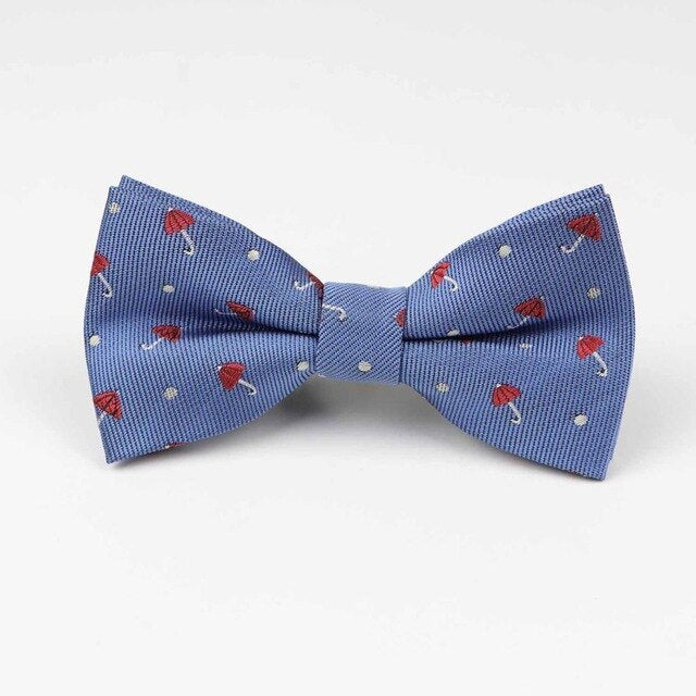 Charming Bloom Kids Bow Ties – Teddy, Dot & Umbrella - Umbrella image